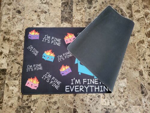 Dumpster Fire Mouse Pad Extended Gaming 35" in x 15.5" in Big Desk Mat NINJA - 第 2/3 張圖片