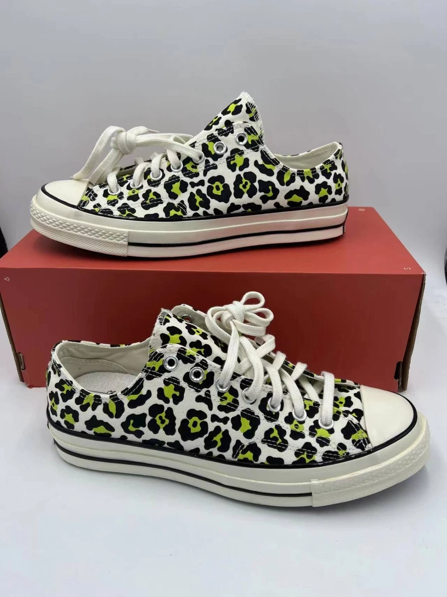 Converse Chuck 70 Ox Low Leopard Print Shoes Men s 10 Women s 12 EUR 44 164410C