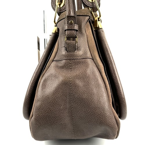 Chloe Paraty Hand Bag Shoulder Bag 2Way Leather Suede Brown #A360 - Picture 22 of 24
