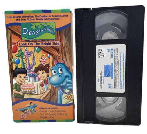 Dragon Tales VHS Tape Look on the Bright Side + Bully For You Ords PBS OOP HTF - Picture 4 of 7
