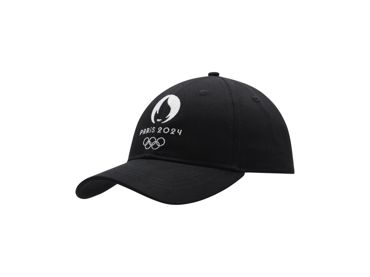 OFFICIAL LICENSE Sports Hat Paris 2024 Olympics Black Beige 