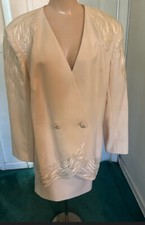 Jeanne Marc Collection - 2 Piece Dinner Suit w/Sequin Design - Sz 2X