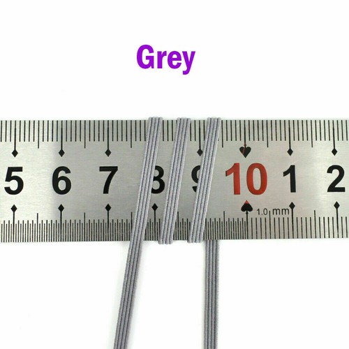 3mm Flat Elastic Band Stretch Cord Costume Clothing DIY Materials Sewing - Picture 18 of 25