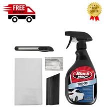 Black Magic TINT FILM APPLICATION KIT: Tint-On Solution Angled Squeegee Knife 5