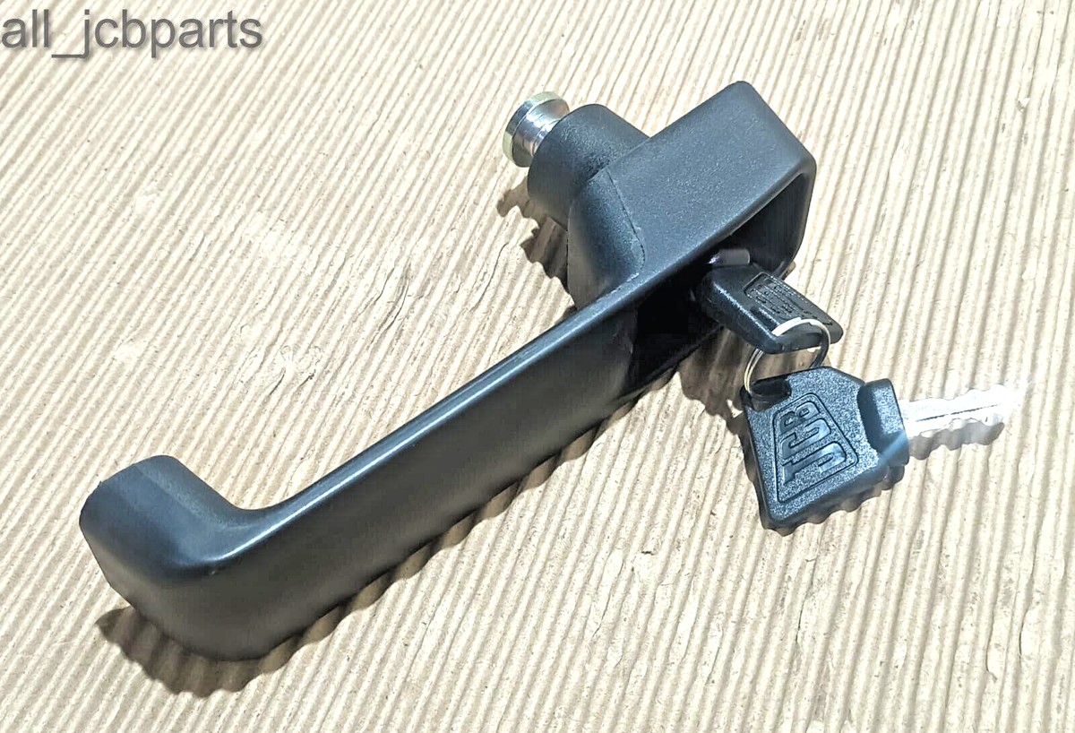 Jcb Cabin Door Handle With 2 Keys FITS 3CX BACKHOE (Part 123/04067