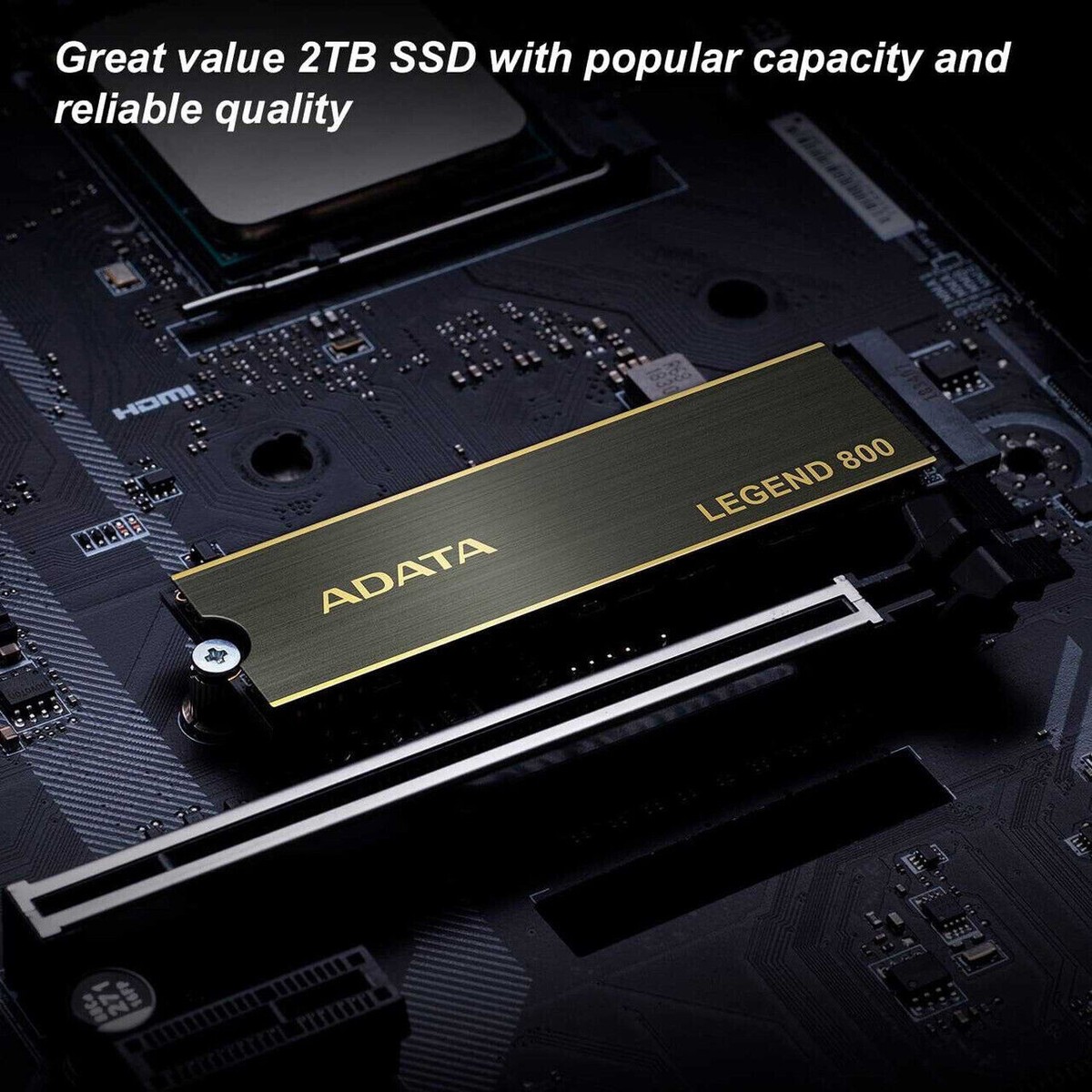 ADATA 2TB Legend 800 M.2 NVMe SSD, M.2 2280, PCIe Gen4, 3D NAND, R
