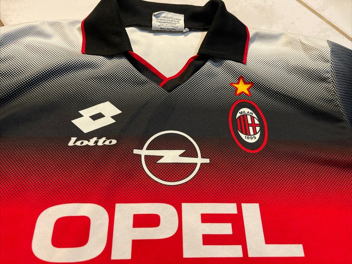 Rare Vintage LOTTO AC MILAN 1995/1996 Training Jersey Men's