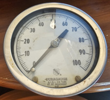 ASHCROFT 100 PRESSURE GAUGE 0-100 PSI NO THREAD CAP