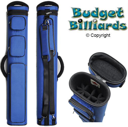 Hans Delta Hunter 4x8 Rugged Blue BackPack Style Pool Cue Case Free