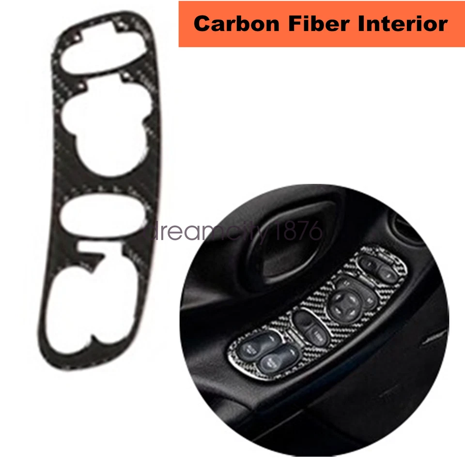 Conjunto completo acabamento interior fibra de carbono real 18 peças para Chevrolet Corvette C5 1998-04 - Imagem 2 de 4