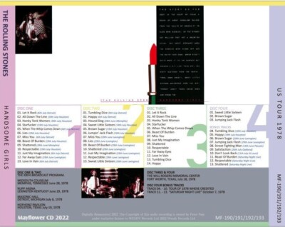 【CD】ローリングストーンズ Handsome Girls (4CD)1384 THE ROLLING STONES 1978 HANDSOME GIRLS 4CD+Original OBI NEW