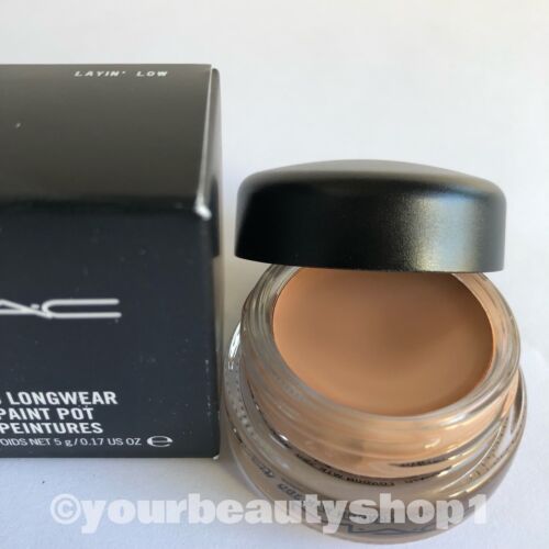 Mac Eyeshadow Pro Longwear Paint Pot LAYIN LOW 100% Authentic BRAND NEW IN BOX - Picture 1 of 3