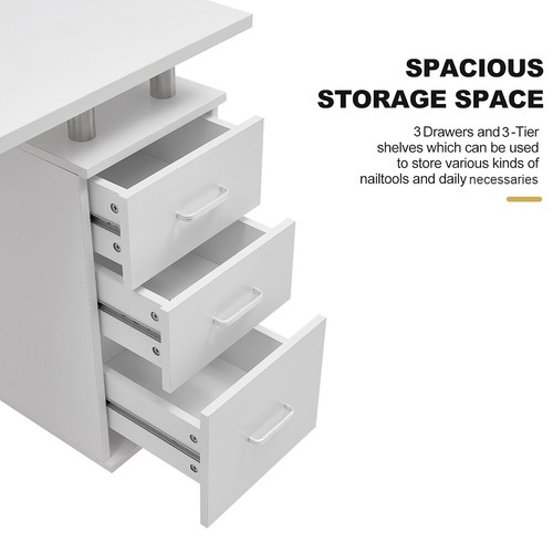 Maniküretisch Nageltisch Nagelrekonstruktion Staubabsaugung Nagelstudio-Tisch - Bild 6 von 12