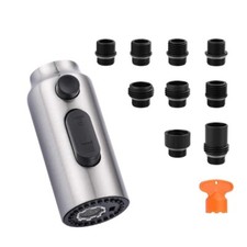 3 Function Kitchen Faucets Spray Head Replacement with 9-Adapters