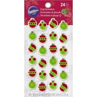 Edible Cupcake Toppers Mini Ornament 24 Count Mini Toppers Set Great For Xmas Edible Cupcake Toppers Mini Ornament 24 Count Mini Toppers Set Great For Xmas