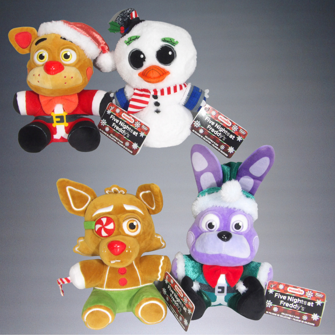  Funko Pop! FNAF Holiday 2023 Set of 4 - Five Nights at Freddy's  - Holiday Freddy, Holiday Bonnie, Holiday Chica and Holiday Foxy : Toys &  Games