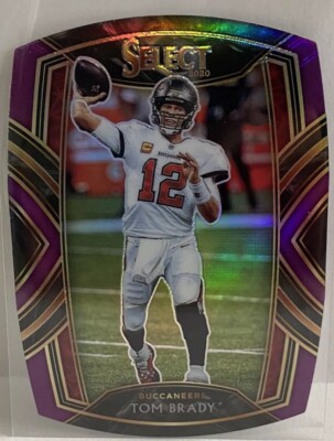 Tom Brady 2020 Panini Select Club Level Purple Die Cut #201 Bucs