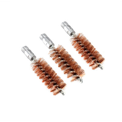 3 x Bronze Bristle Bore Long Brush .20 Gauge 5/16-27 Thread for Gun Cleaning Rod