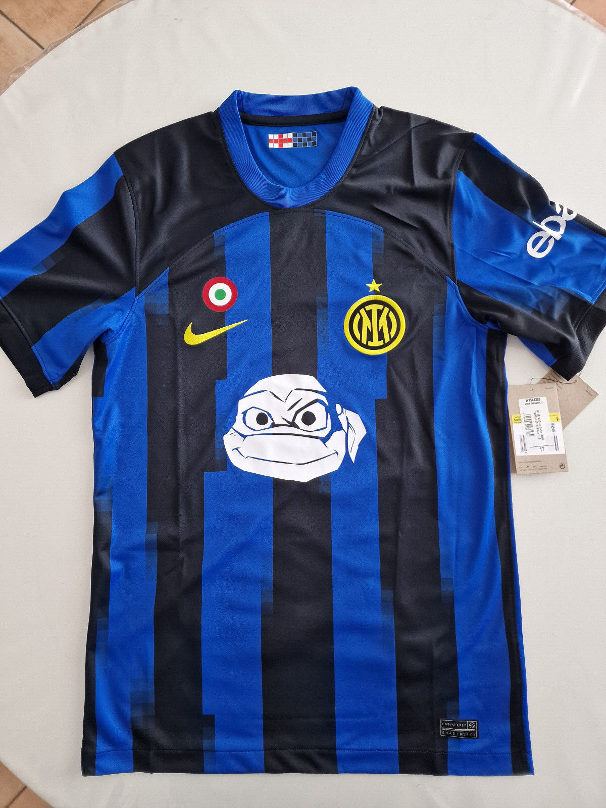Nike Inter Stadium Jersey Home Ninja Turtles Size S Limited Edition