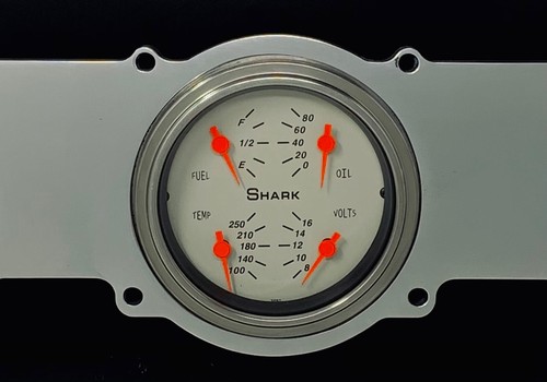 1962 1963 Ford Fairlane 3 Gauge Dash Panel Quad Style Programmable Shark - Picture 3 of 6