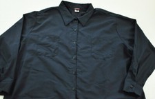 men's Red Kap navy blue work shirt size 4X large Regular long sleeves