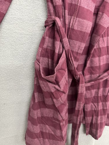Flirtitude Women’s Robe Striped Soft Belted Pocket Size Medium - Picture 8 of 10