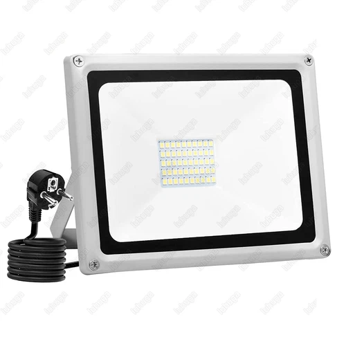 LED Fluter Stecker Außen Strahler Arbeitsleuchte Baustrahler Scheinwerfer Garten - Bild 4 von 251