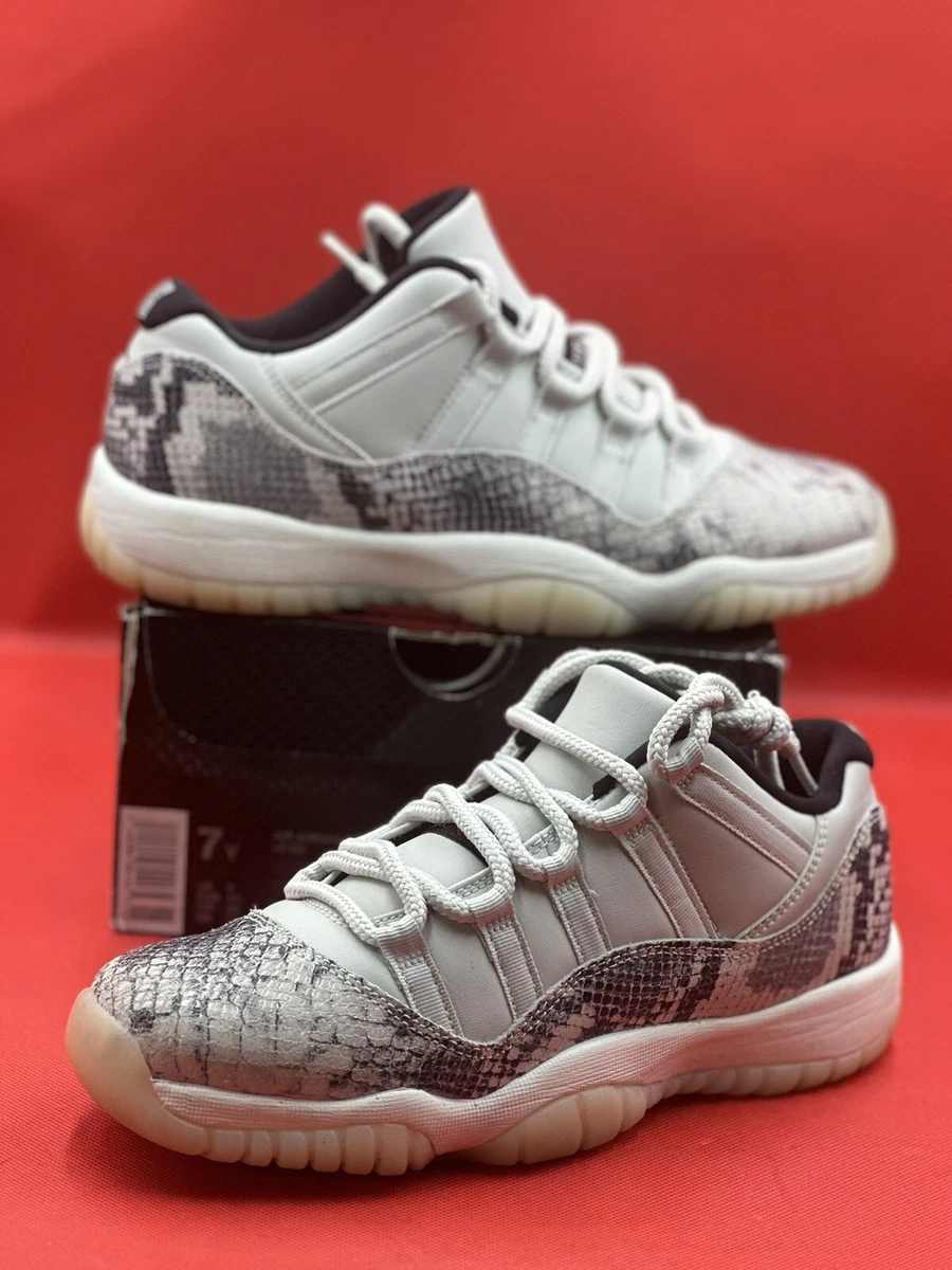 Jordan 11 retro low snake light bone hot sale