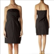 Women's Ann Taylor loft strapless black mini dress, size 10