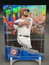 2022 Topps Series 1 Kyle Schwarber 2021 Greatest Hits 21GH-18 Blue Parallel