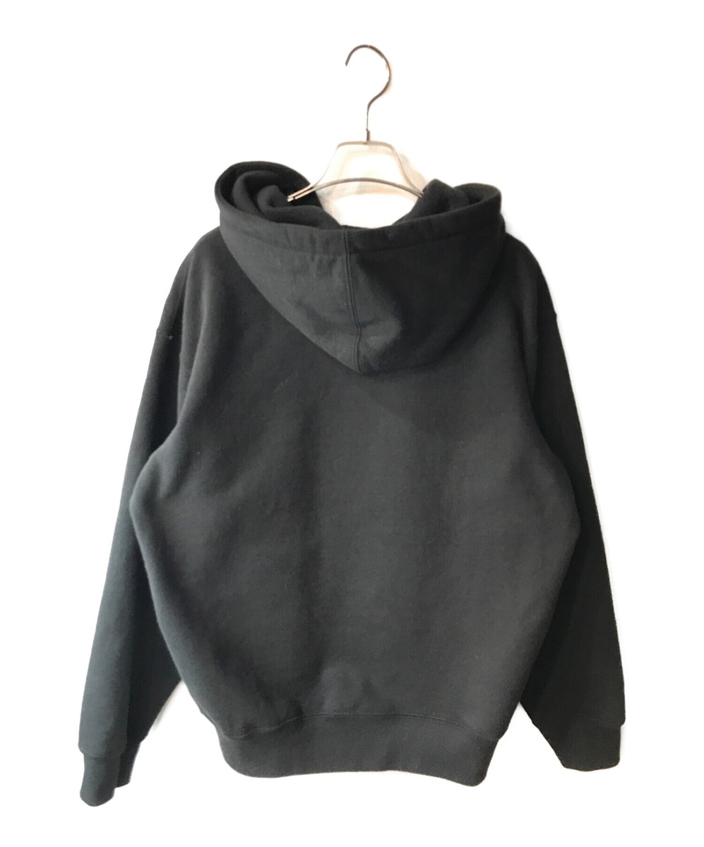 SUPREME Text Stripe Zip Up Hooded Size: S Black Men | eBay