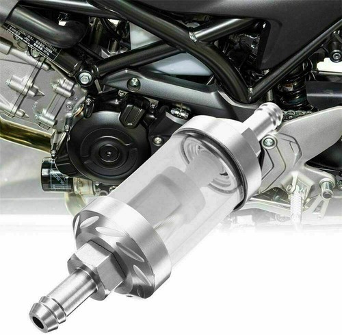 Universal Motorrad 8mm Benzinfilter Metall Glas Filter Kraftstofffilter Benzin - Bild 3 von 9