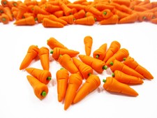 20 Easter Carrots Dollhouse Miniature Food Vegetable 1:12 Supply Charms 13115