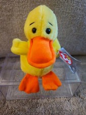 Ty Beanie Babies-Quackers the Duck, Vintage, New Condition