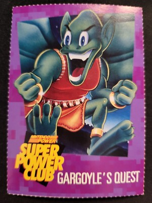 Nintendo Power Super Power Club Magazine Card #14 Gargoyle's Quest