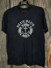 VINTAGE BLUE/BLUE JAPAN HOLLYWOOD RANCH MARKET OKURA T SHIRT 3 45RPM KAPITAL APC