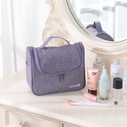 Womens Portable Toiletry Cosmetic Travel Bag Hanging Makeup Organizer Pouch Case - Picture 11 of 18