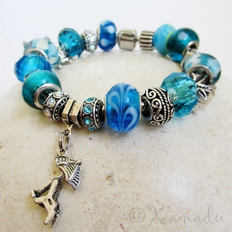 Beach charm bracelet sale