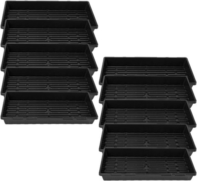 Bootstrap Farmer 1020 Trays - Extra Strength No Holes, 10 Pack, for Propagation