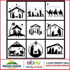 Christmas Nativity DIY Stencil Set - 9 Reusable, 6 Inch Designs