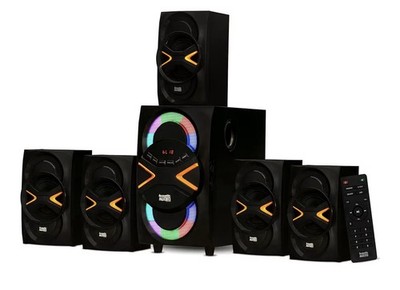 Acoustic Audio AA5102 Bluetooth Powered 5.1 Speaker System Home Theater Surround