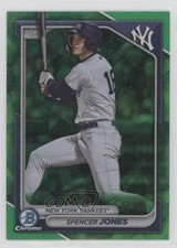 2024 Bowman Sapphire Chrome Prospects Green /99 Spencer Jones #BCP-32 4z8