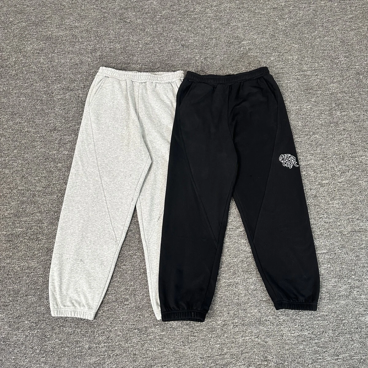 Mertra Embroidered Cuffed Sweatpants Unisex Oversized Casual Jogger Pants