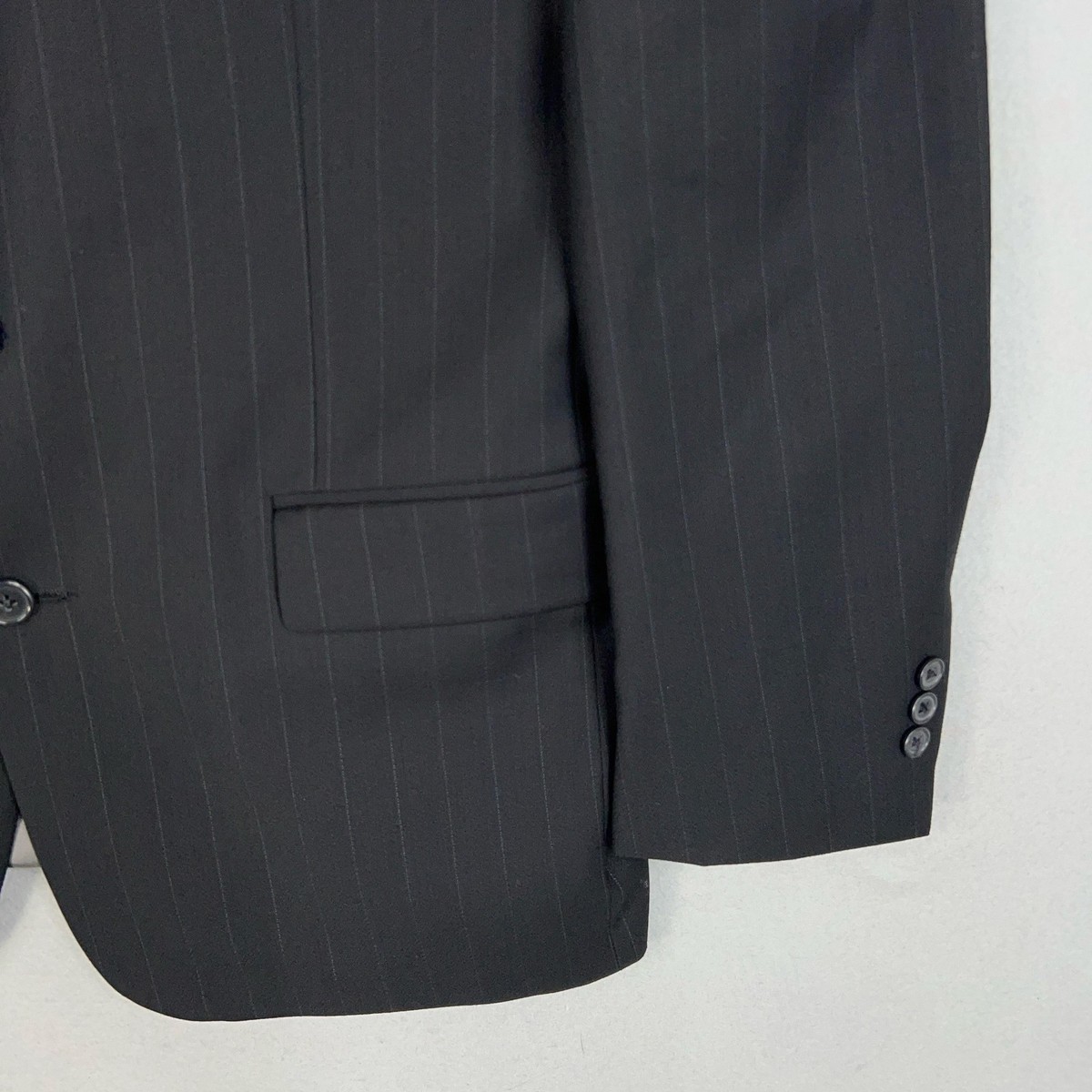 Vintage Givenchy Monsieur Jacket Mens 44 Pinstripe Wool Sport Coat