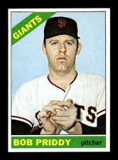 1966 Topps #572 Bob Priddy San Francisco Giants EXMT - HI# HOF-10005969