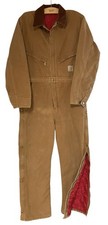 Vintage Carhartt Coveralls Mens 42R Brn Duck Insulated Workwear X01 BRN USA 90s
