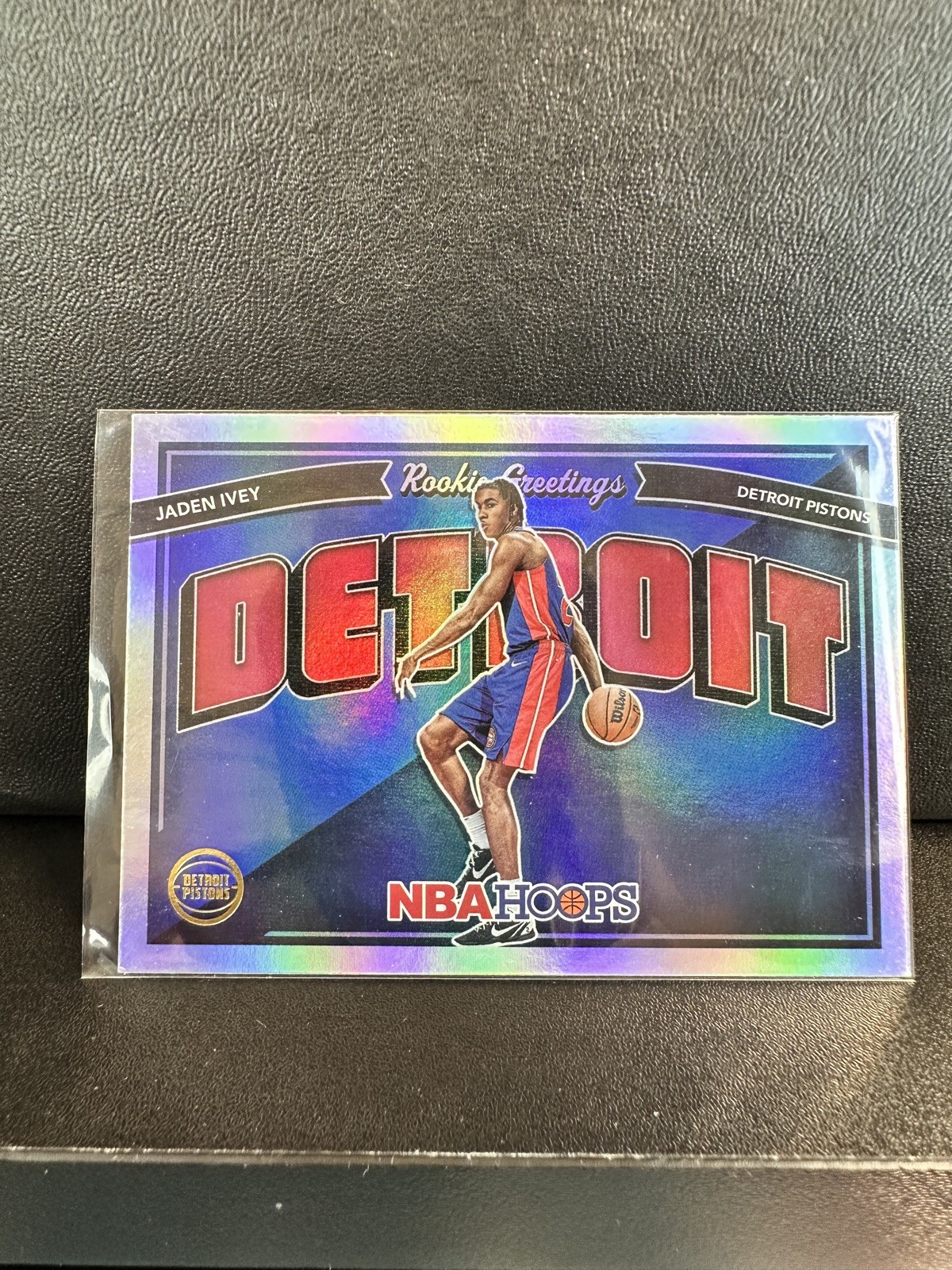 2022-23 NBA Hoops Jaden Ivey Rookie Greetings Holo #5