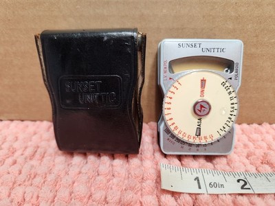 VTG Sunset Unittic Exposure Meter Model 31 Showa Koden Co Exposure Meter w/ Case