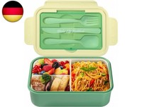 Diboniur Lunchbox Brotdose Mit Besteck Erwachsene Kinder 1400ML Bento Box Mit