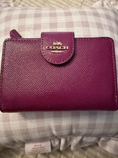 Coach Wallet, dark pink